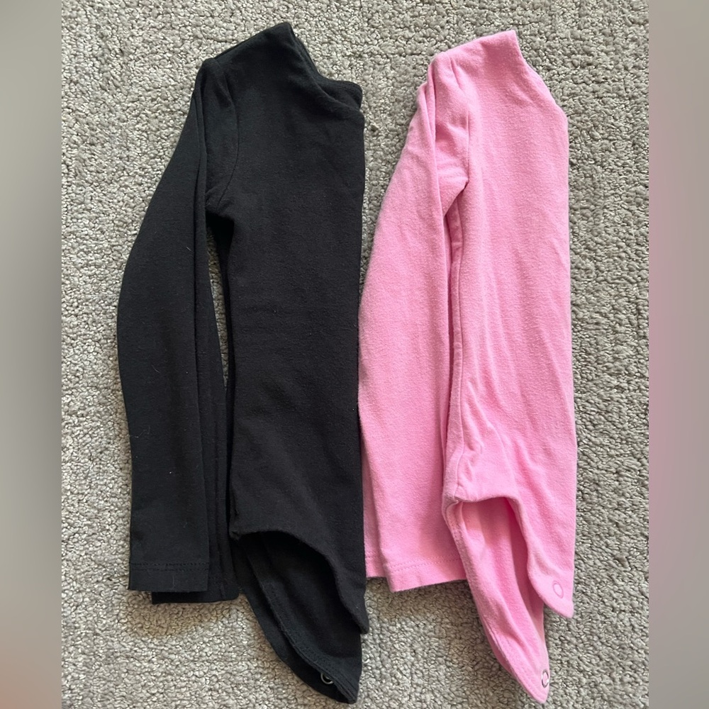 Tones baby girl long sleeve bodysuit bundle
